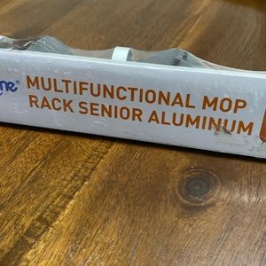 Multifunctional mop rack holder